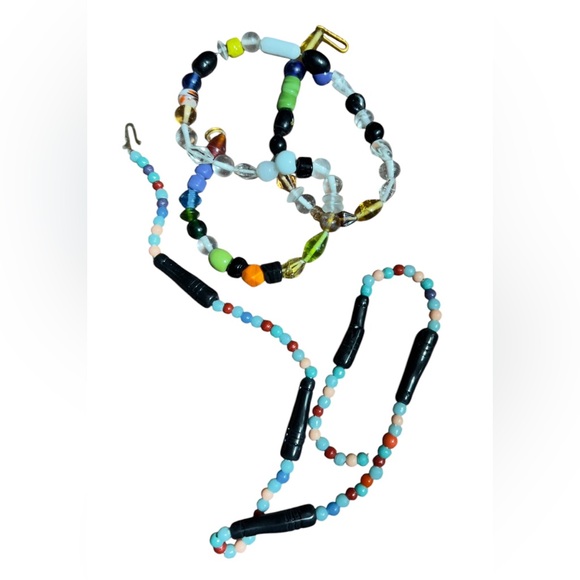 Lot of 26 Vintage Art Deco Czech Glass Beaded Necklaces,  Art Glass Milk Glass - Picture 12 of 15